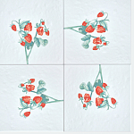 Плитка с узором Земляника варинант исполнения - 1 | Loft Concept в Краснодаре