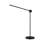 Настольная лампа черного цвета с круглым основанием и длинным прямым плафоном Trumpet tube варинант исполнения - 1 | Loft Concept в Краснодаре