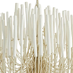 Люстра белая с несколькими ярусами деревянных палочек Bright Wooden Chandelier варинант исполнения - 9 | Loft Concept в Краснодаре