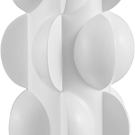 Настольная лампа белая с тканевым абажуром в форме цилиндра Morphing варинант исполнения - 1 | Loft Concept в Краснодаре