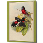 Постер на холсте с изображением птиц Blooming Birds Poster варинант исполнения - 4 | Loft Concept в Краснодаре