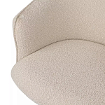 Кресло офисное полукруглое с буклированной обивкой Adjustable Chair варинант исполнения - 3 | Loft Concept в Краснодаре