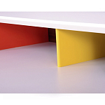 Письменный стол с 2-мя чёрными выдвижными ящиками и нишей с цветными разделителями Ballan варинант исполнения - 4 | Loft Concept в Краснодаре