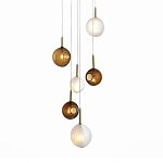 Люстра светодиодная с сферическими стеклянными плафонами Splatter варинант исполнения - 2 | Loft Concept в Краснодаре