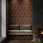 Гипсовая 3D панель с принтографией PM-30 варинант исполнения - 4 | Loft Concept в Краснодаре