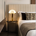 Настольная лампа c абажуром в форме купола из натурального камня  Heavenly Harmony варинант исполнения - 5 | Loft Concept в Краснодаре