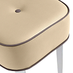 Квадратный мягкий пуф на белых ножках Winton Pouf Square варинант исполнения - 20 | Loft Concept в Краснодаре