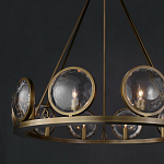 Люстра круглая с прозрачными рельефными плафонами Crystal Prism варинант исполнения - 4 | Loft Concept в Краснодаре