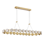 Люстра овальная с круглыми светодиодными источниками света Maxine Light варинант исполнения - 3 | Loft Concept в Краснодаре