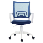 Офисное кресло с основанием из белого пластика Desk chairs Blue варинант исполнения - 4 | Loft Concept в Краснодаре