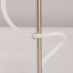 Настольная лампа белым изогнутым плафоном на круглой подставке Luke Lampco Tracer Lamp варинант исполнения - 10 | Loft Concept в Краснодаре