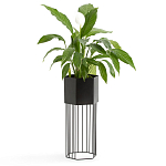 Кашпо Elevated Planters Сlive 59 черное  варинант исполнения - 3 | Loft Concept в Краснодаре