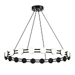 Люстра кольцевая с круглыми светодиодными источниками света Maxine Light варинант исполнения - 1 | Loft Concept в Краснодаре