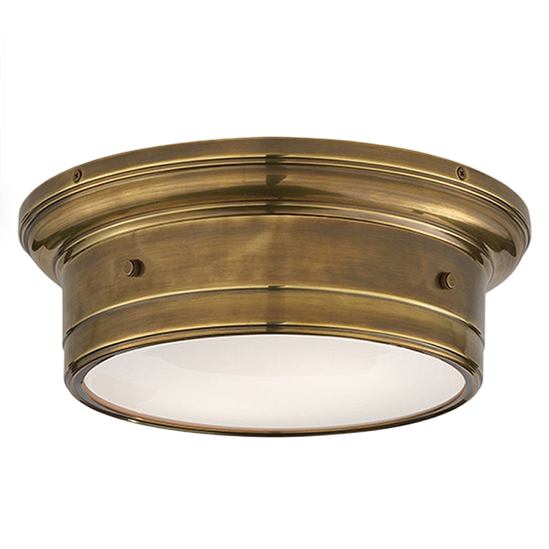 Потолочный светильник круглый цвета состаренная латунь Modern Simple Ceiling Light Латунь Белый Потолочный светильник круглый цвета состаренная латунь Modern Simple Ceiling Light Латунь Белый в Краснодаре | Loft Concept