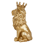 Статуэтка лев с детализированной гривой и изящной короной Lion Crown  варинант исполнения - 2 | Loft Concept в Краснодаре