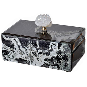 Шкатулка Gray Marble горный хрусталь L