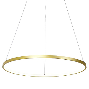 Кольцевая люстра золотого цвета 60 см