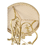 Столик приставной золотистый с орнаментом на столешнице Tanzania варинант исполнения - 3 | Loft Concept в Краснодаре