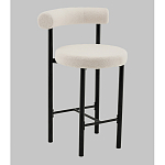 Стул полубарный Floreo букле молочный варинант исполнения - 1 | Loft Concept в Краснодаре