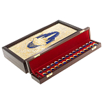 Нарды настольные из натурального камня лазурит и долерит Backgammon from Stone варинант исполнения - 5 | Loft Concept в Краснодаре