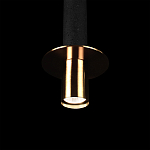 Подвесной светильник с узким цилиндрическим плафоном и золотым металлическим декором Concrete Pipe варинант исполнения - 7 | Loft Concept в Краснодаре