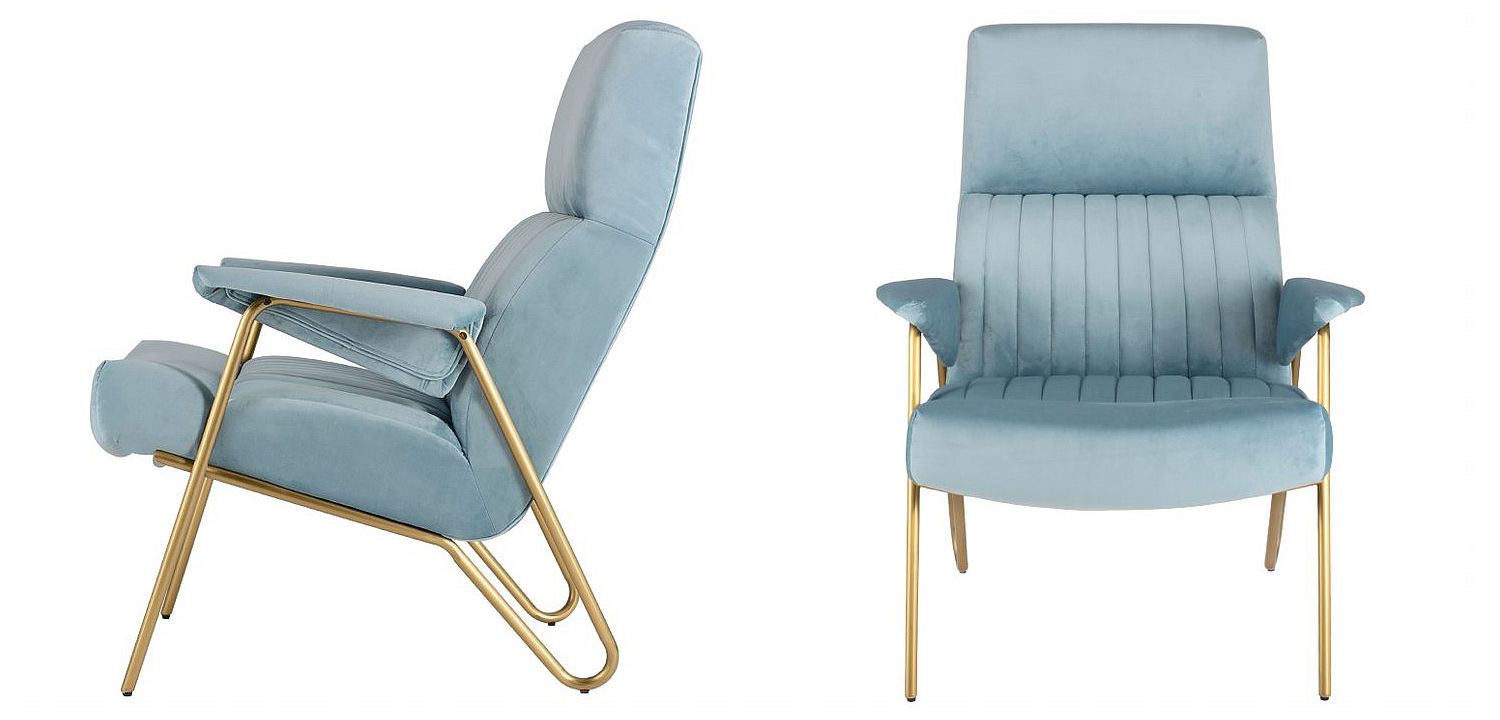 Кресло Solonar light blue Кресло Solonar light blue - Loft-Concept в Краснодаре