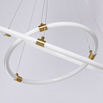 Люстра подвесная с двумя пересекающимися белыми светодиоидными кольцами Luke Lampco Tracer Lamp варинант исполнения - 8 | Loft Concept в Краснодаре