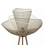 Торшер с трехъярусным плафоном из металлической сетки Light Floor Lamp Made of Metal Mesh варинант исполнения - 1 | Loft Concept в Краснодаре