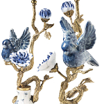 Подсвечник Candleholder Birds Atlanta Set 2 Pcs варинант исполнения - 3 | Loft Concept в Краснодаре