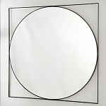 Зеркало в черной металлической раме Urban Style Mirror варинант исполнения - 2 | Loft Concept в Краснодаре