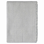 Плед из шерсти мериноса серого цвета 130×180 см Gray Waves варинант исполнения - 1 | Loft Concept в Краснодаре