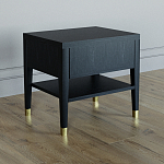 Прикроватная тумбочка с ящиком Elsa Dreams Black варинант исполнения - 4 | Loft Concept в Краснодаре