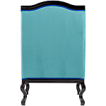 Кресло из натурального бука бирюзовое с изображением птиц и цветов Turquoise Chinoiserie Garden Armchair варинант исполнения - 3 | Loft Concept в Краснодаре