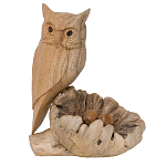 Статуэтка из дерева сова Animals of the World варинант исполнения - 4 | Loft Concept в Краснодаре