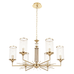 Люстра с 6-ю цилиндрическими стеклянными плафонами Jeanette варинант исполнения - 4 | Loft Concept в Краснодаре