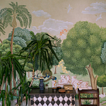 Обои ручная роспись Dandaka Glades Original colourway on painted Xuan paper варинант исполнения - 3 | Loft Concept в Краснодаре