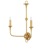 Бра настенное золотого цвета в форме подсвечника Graceful Smoothness варинант исполнения - 2 | Loft Concept в Краснодаре
