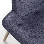 Мебельная ткань Шенилл синий цвет 138 см T4-33 варинант исполнения - 3 | Loft Concept в Краснодаре