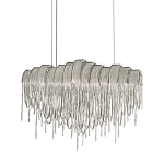 Люстра подвесная с металлическими цепочками и изогнутыми металлическими дугами 72 см Atlantis Chain варинант исполнения - 1 | Loft Concept в Краснодаре