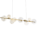 Дизайнерская линейная люстра с гирляндой внутри стеклянных плафонов Iona Garland Chandelier варинант исполнения - 1 | Loft Concept в Краснодаре