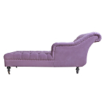 Кушетка фиолетовая с мягкой обивкой из велюра Michael Couch варинант исполнения - 2 | Loft Concept в Краснодаре