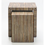 Комплект приставных столиков Stripes Set of tables Beige варинант исполнения - 2 | Loft Concept в Краснодаре