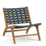 Кресло низкое из массива тика Barbados варинант исполнения - 1 | Loft Concept в Краснодаре