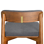 Барный стул из массива ясеня с обивкой из рогожки Elegant Ash варинант исполнения - 5 | Loft Concept в Краснодаре