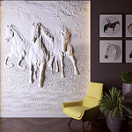 Барельеф HORSES варинант исполнения - 2 | Loft Concept в Краснодаре