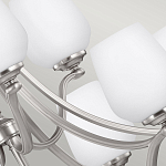 Люстра двухъярусная с белыми матовыми стеклянными плафонами в форме винных бокалов Feiss варинант исполнения - 4 | Loft Concept в Краснодаре