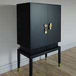 Кабинетный шкаф Elsa Dreams Black с 2-мя ящиками варинант исполнения - 1 | Loft Concept в Краснодаре