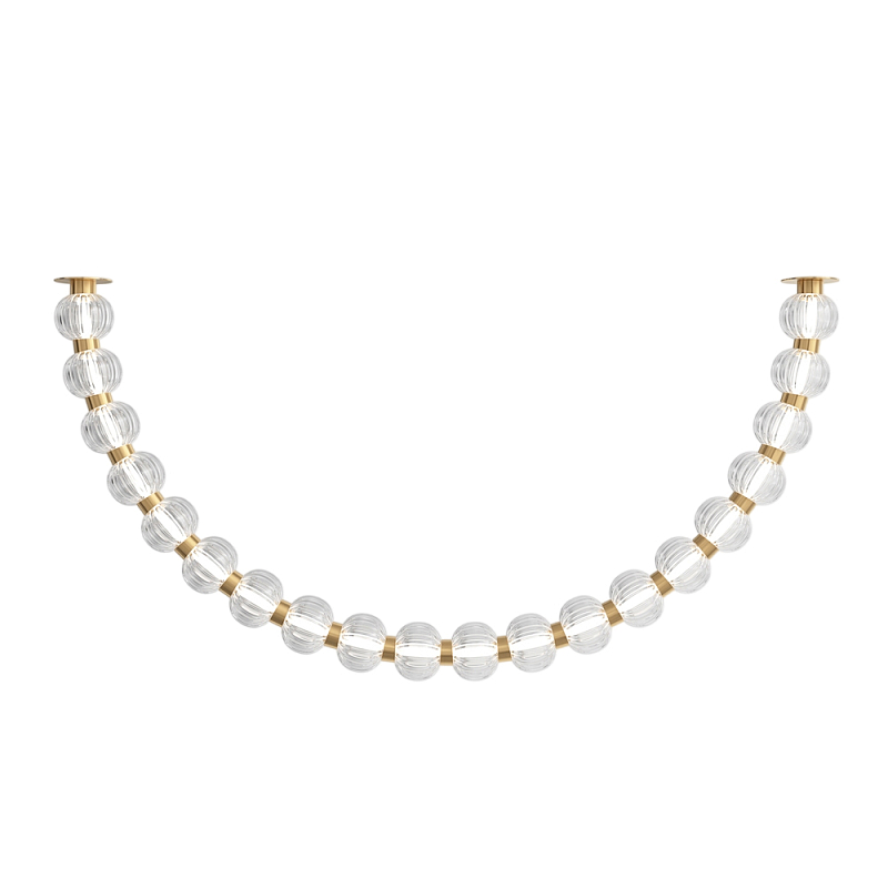 Потолочный светильник Amulet 3000К 36Вт Золотой Прозрачный в Краснодаре | Loft Concept 