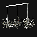 Люстра подвесная из трех частей с металлическими круглыми элементами Terzani Argent варинант исполнения - 8 | Loft Concept в Краснодаре