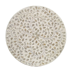 Приставной столик с рисунком из раковин устриц Bone Inlay варинант исполнения - 4 | Loft Concept в Краснодаре